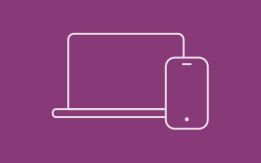 Symbol Smartphone und Laptop